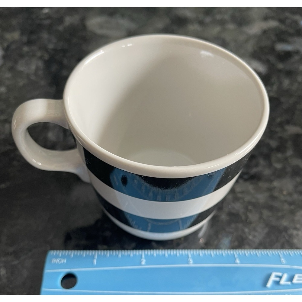 Ikea Ungdom Set Of 4 Black White Dots Stripes Ceramic Coffee Mugs READ - Picture 10 of 12